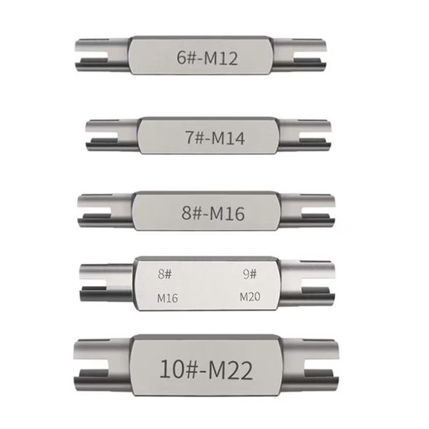 Extractor de grifo roto de cabeza hexagonal doble, 5 uds., 6/7/8/9/10 Uds., herramienta de extracción de pernos de tuerca dañada, fácil extracción