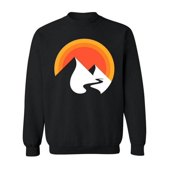Abstract Mountains Design Sweatshirt Men -Image by Shutterstock, Male x-Large