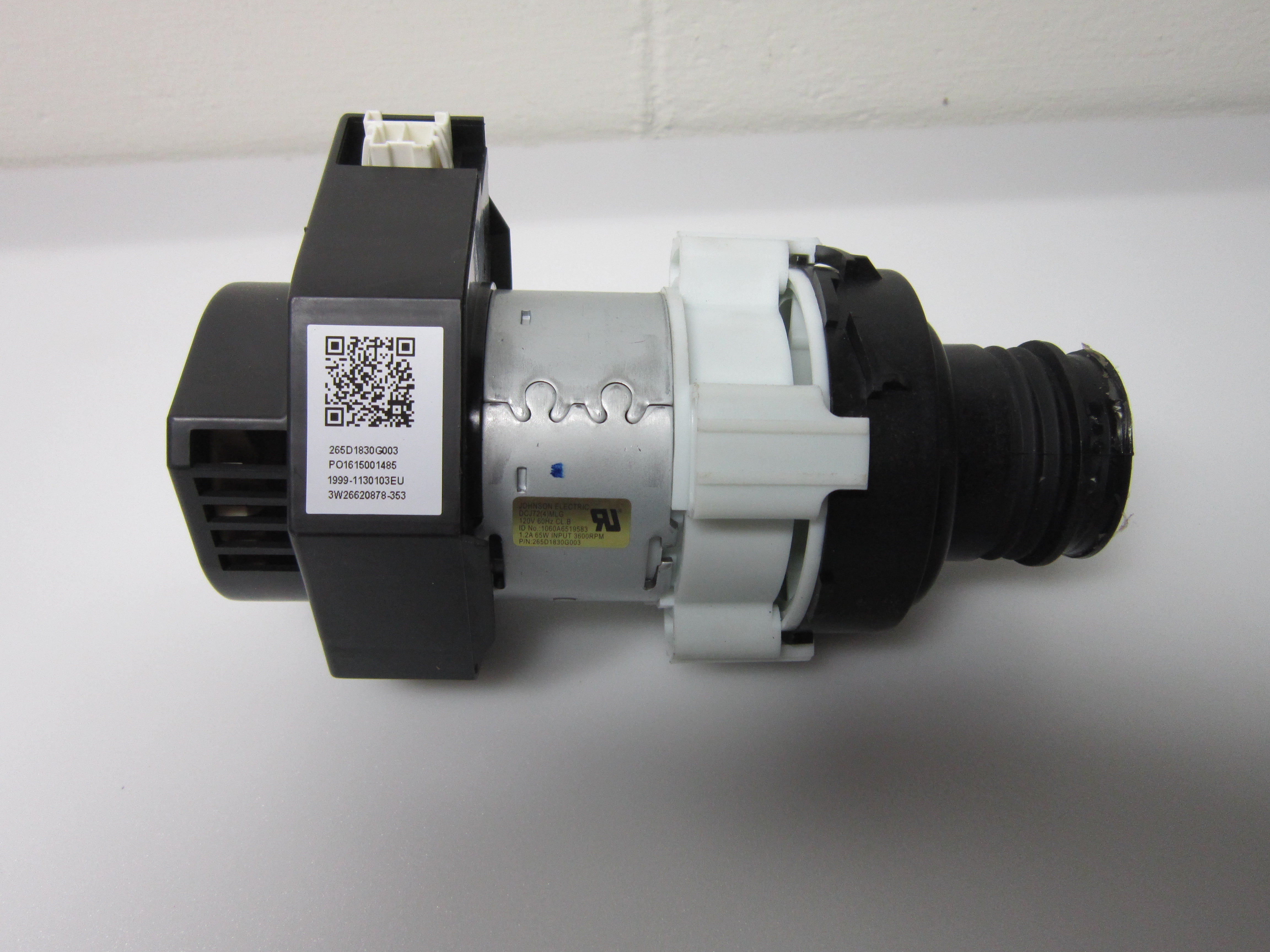 GE GDF530PGM0CC Dishwasher Circulation Pump Motor Assembly 265D1830G003
