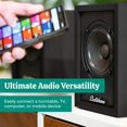 thumbnail image 3 of Electrohome Huntley - Altavoces de estantería alimentadas con amplificador integrado y controladores de 3 pulgadas para tocadiscos, TV, PC y transmisión de música inalámbrica con Bluetooth 5, RCA y, 3 of 5