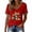 Red, variant on Womens Tee Casual Stylish Graphic Skeleton Print Crew Neck Short Sleeve Womens Activities Shirt,Red,L,Red,L