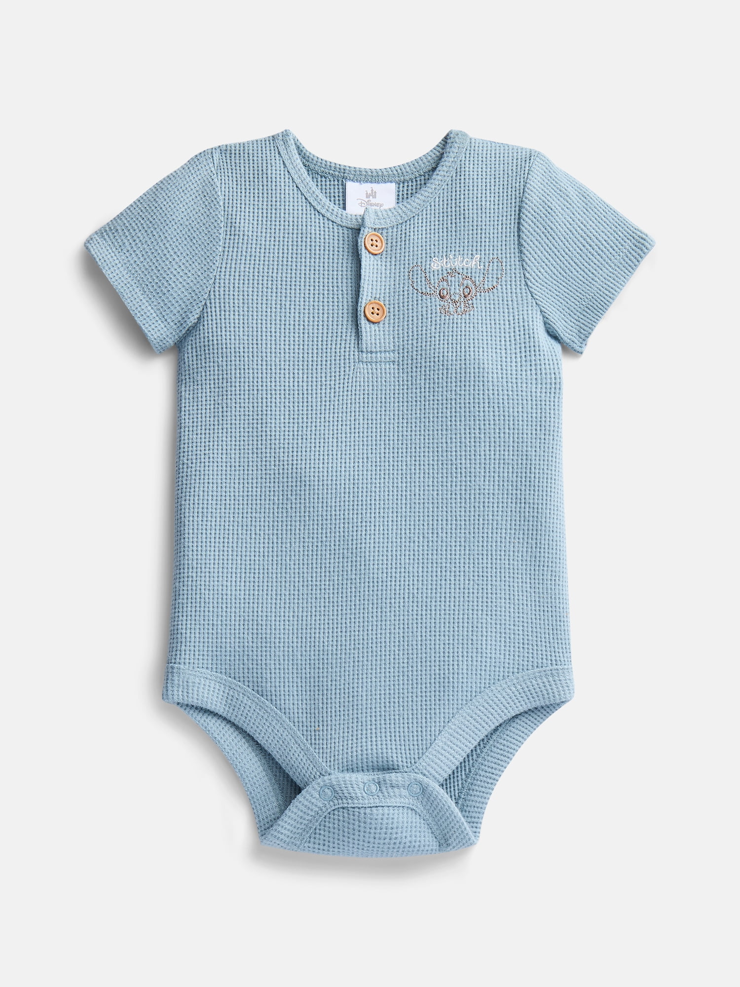 Disney Baby Wishes + Dreams Stitch Bodysuits with Short Sleeves, 3-Pack, Sizes Newborn-18M