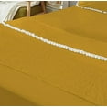 thumbnail image 7 of DNG Creations 4 Piece Pom Pom Sheet Set 100% Egyptian Cotton, White Pom-Pom Fringe Solid Pattern 24 Inch Deep Pocket ( Solid Gold - Twin XL ), 7 of 7