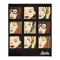 thumbnail image 6 of MTV Daria Character Faces Plush Fleece Throw Blanket Wall Scroll, 6 of 6