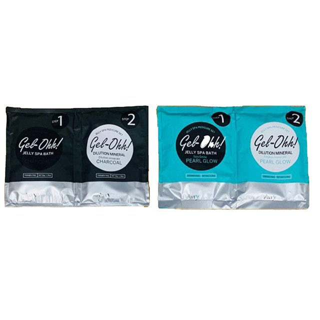 Avry Beauty GelOhh Spa Duo - Brillo de carbón y perla.