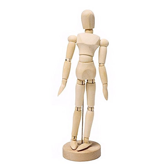 Wooden drawing 14 Various poses produced Drawing material Movable model Doll 14 cm