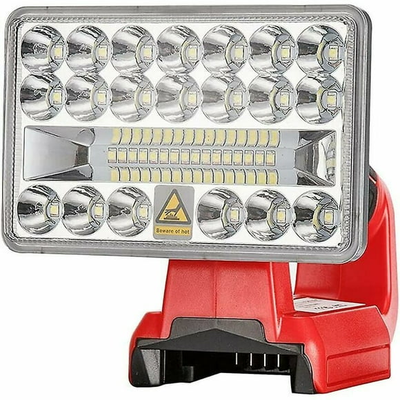 18W 2000lm Rechargeable Work Light for Milwaukee, M18 Milwaukee Lamps Outdoor LED Flashlight,