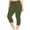 Army Green, variant on Dianli Solid Cropped Womens Sweatpants Yoga Pants Outfit Holiday Gift Finder Women's Comfortable Cropped Leisure Pants Sweatpants Yoga Pants Black L