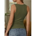 thumbnail image 3 of Crew Neck Tank Tops for Women Stretch Camisole Shirts, 3 of 5