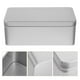 thumbnail image 3 of Caja de latas de metal vacía con tapa Contenedores rectangulares de hojalata Cajas de almacenamiento portátiles de lata grande para galletas para dulces Favores de fiesta de té, 3 of 8