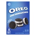 thumbnail image 2 of Oreo Frozen Dessert Mini Sandwiches 15 oz, 12 Count Cardboard Box Frozen, 2 of 9