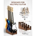 thumbnail image 2 of Soporte de guitarra STRICH de madera con 4 soportes para 4 guitarras eléctricas/bajos, 2 of 9