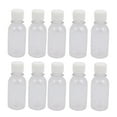 thumbnail image 1 of Unique Bargains 10Pcs 100ml Plastic Bottle Transparent DIY Round Bottle w White Cover, 1 of 3