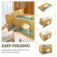 thumbnail image 4 of 16.5x12.6x11.8in Foldable Flip-Top Storage Bin, Dustproof Magic Tape Closure, Ideal for Home & Toy Organization，Cat, 4 of 7