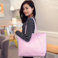 thumbnail image 5 of Women Solid Simple High Capacity Messenger Handbag Totes Satchel Shoulder Bags, 5 of 5