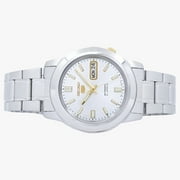Seiko Mens 5 Silver Dial Watch - SNKK09