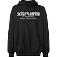 thumbnail image 2 of Unisex Hoodie Sweatshirt,I Love Sleeping, Basic Casual Hoodie for Men's and Women Fleece Hoodie Long Sleeve - Dark Heather 2X-Large, 2 of 3