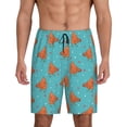 thumbnail image 3 of Lsque Funny Chicken Mens Sleep Pajama Shorts,Short Pajama Pants, Cotton Ultra-Soft Knit-Large, 3 of 9