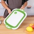 thumbnail image 6 of Seyotauo Collapsible Cutting Board, Foldable Dish Tub with Draining Hole, Portable Chopping Board with Colander, 3 in 1 Multifunction Camping Sink for Washing Dish, Bowl, Vegetables and Fruit, 6 of 6