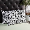 thumbnail image 4 of Halloween Throw Pillow Cover, Pillowcase Protectors with Zipper, Breathable Decorative Lumbar Pillow Case Cover, Cartoon Black Spooky Pumpkin Ghost Cobweb Pillow Shams for Couch Sofa 12x20Inch, 4 of 8