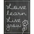 thumbnail image 2 of Gibbons, Lauren 15x18 Gold Ornate Wood Framed with Double Matting Museum Art Print Titled - Love Learn Live Grow 1, 2 of 4