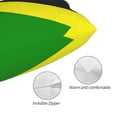 thumbnail image 3 of Hidden Zipper Pillowcases Jamaican Flag Pattern Lumbar Pillow Case Decorative Pillow Cases Bed Cushion Covers 20"x30", 3 of 7