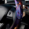 thumbnail image 5 of Fireflies 14.5 Inch Printing PVC Leather Car Wheel Covers Steering Wheel Covers Steering Wheel Cover Auto Accessories, 5 of 6