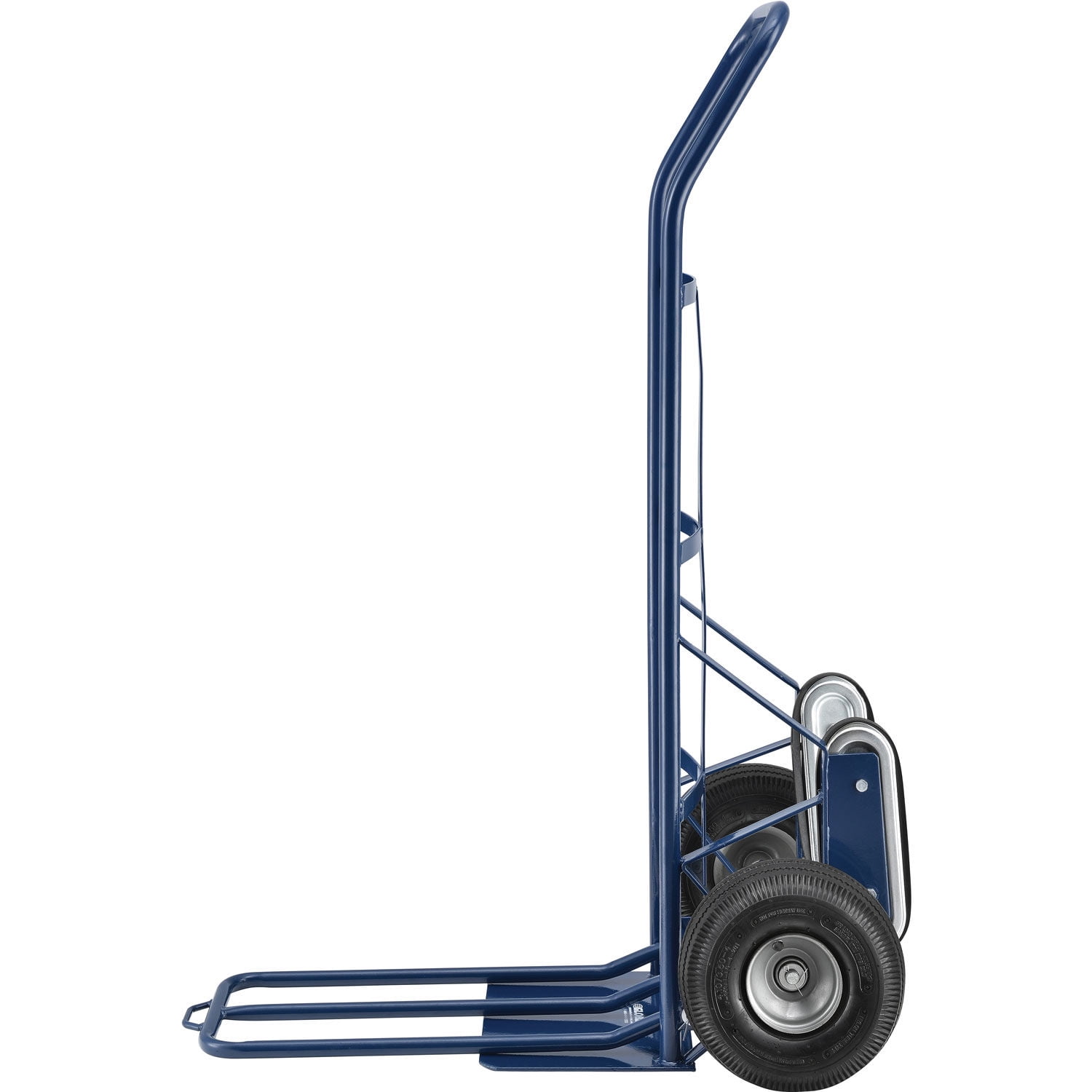 Global Industrial 241439 Strength Steel Hand Truck with Curved Handle & Stair Climbers, 600 lbs