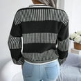 thumbnail image 4 of Vedolay Womens Long Sleeve Tops Womens 2023 Fall Casual Long Sleeve V Neck Ribbed Knit Pullover Sweater,Black S, 4 of 5