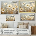 thumbnail image 4 of Designart "Simplistic Ash And Lemon Buttercups" Buttercups Floater Framed Wall Decor, 4 of 5