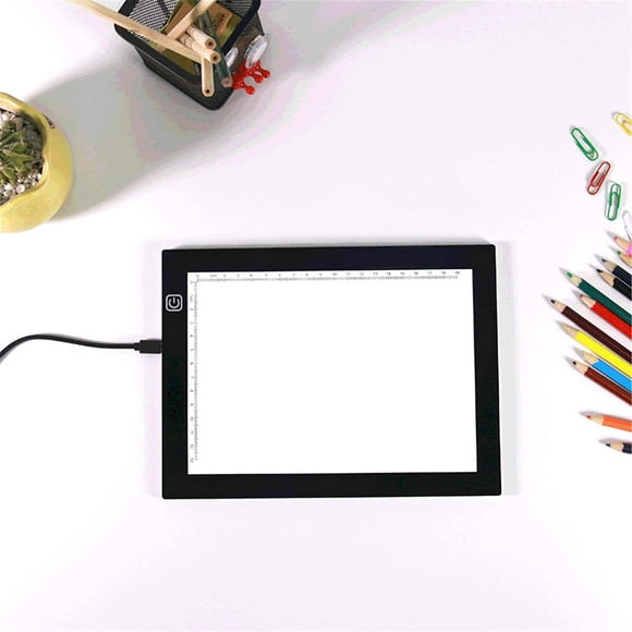 Portable Tracer A5 Copy Table Diamond Drawing Board Transparent Writing Table Anime Led Drawing Board Copying Table Copy Board Translucent Table (Color : Black, Size : 25x19x0.5cm)