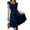 Dark Blue, variant on Elegant Dresses for Women,Womens Dresses,Elegant Sleeveless Velvet Dress with Ruffle Collar Bodycon Fits Blue