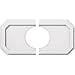 thumbnail image 3 of Ekena Millwork CMP20X10ED2-06000 6 in. ID x 7 in. Rectangle Emerald Architectural Grade PVC Contemporary Ceiling Medallion - 2 Piece, 3 of 4