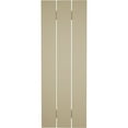 thumbnail image 6 of Ekena Millwork 17 1/2"W x 48"H Rustic Three Board Spaced Board-n-Batten Riverwood Faux Wood Shutters (Per Pair), Primed Tan, 6 of 11