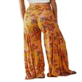 thumbnail image 5 of Femmes Boho Beach Pants Taille Haute Décontracté Évasé Jambe Large Droite Impression Beach Pants, 5 of 5