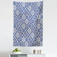 thumbnail image 1 of Moroccan Tapestry, Old Ottoman Style Inspired Mix of Moroccan Tiles in Modern Shades Art Print, Fabric Wall Hanging Decor for Bedroom Living Room Dorm, 5 Sizes, Grey Blue, by Ambesonne, 1 of 1