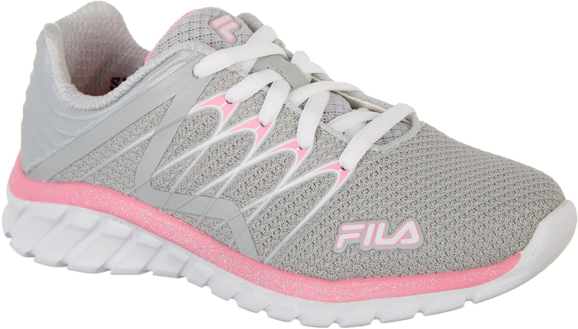 grey and pink fila