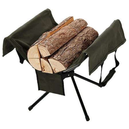 

Younar Firewood Holder Rack Easy to Assemble Camping Firewood Storage Rack Portable Detachable Outdoor Indoor Firewood Placement Rack for Camping Picnic BBQ