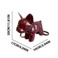 thumbnail image 4 of KOYPTL French Bulldog-Shaped Bag Small Dog Cross-Body Single-Shoulder Bag Plush Animal Tote Bag Mini Corssbody Shoulder Purse Holiday Birthday Unique Gifts for Women Wife Girlfriend PU Leather Red, 4 of 9
