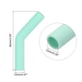thumbnail image 2 of Uxcell 6Pcs Puntas de Pajilla de Silicona, Punta de Codo de Silicona, Cubiertas Reutilizables Suaves para Pajillas de Metal que se Ajustan a Pajillas de Acero Inoxidable de 10mm/0.39", Verde Menta, 2 of 7