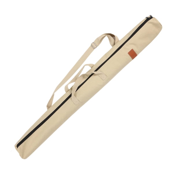 Bolsa para caña de pescar, bolsa de viaje para transportar equipo con cremallera, resistente al desgaste Beige 130cm