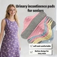 thumbnail image 7 of 12PC Reusable Washable Incontinence Pads for Women, Leak-Proof, Waterproof & Breathable, Pure Cotton & Bladder Leak Protection, 7 of 7
