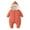 Orange, variant on GYRATEDREAM Baby Girl Winter Snowsuit Toddler Jacket Clothes For Boy Infant Jumpsuit Hoodied