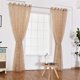 thumbnail image 1 of Injueey ganchos cortinas ventana persianas de dormitorio semitransparentes Decoración del hogar Beige 100*250cm Injueey JJ11444-12, 1 of 5