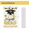 thumbnail image 5 of White Graduation Garden Flag 12x18 Inch, Double Sided Congrats Grad Yard Flag, Class of 2026 Outdoor Lawn Porch Patio Decoration, Fade and Weather Resistant, 5 of 5