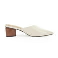 thumbnail image 2 of Women's pointed V-shaped cutting mule thick block high heels fashionable office slippers, 2 of 3