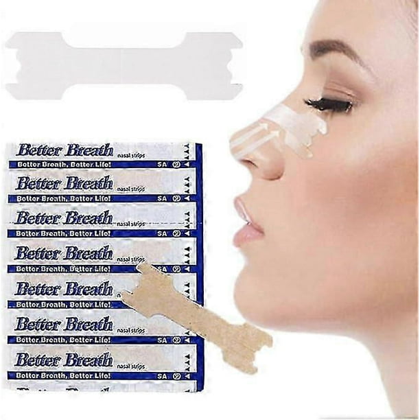 100pcs Nasal Strips Anti Snoring Improve Breath Stickers Nose Ventilation Pads Stop Snoring Relieve Stress Health Care Strips