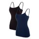 thumbnail image 1 of Cami Correa de espagueti ajustable para mujer construida en sujetador camisetas sin mangas 2 Pack Size T 2XL, 1 of 7