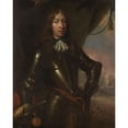 thumbnail image 2 of Jan De Baen 15x18 Black Ornate Wood Framed Double Matted Museum Art Print Titled - Willem Joseph Baron Van Gendt (1625-1672). Vice Admiral (1667 - 1702), 2 of 5