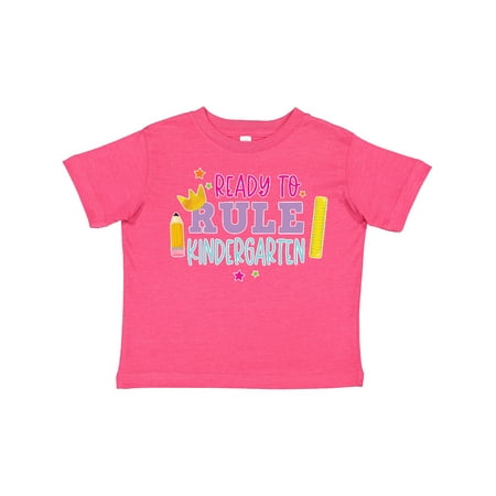 

Inktastic Ready to Rule Kindergarten Back to School Gift Toddler Toddler Girl T-Shirt